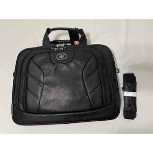 NWT OGIO Dividend Messenger 417017 Black Columbian Leather‎ Professional